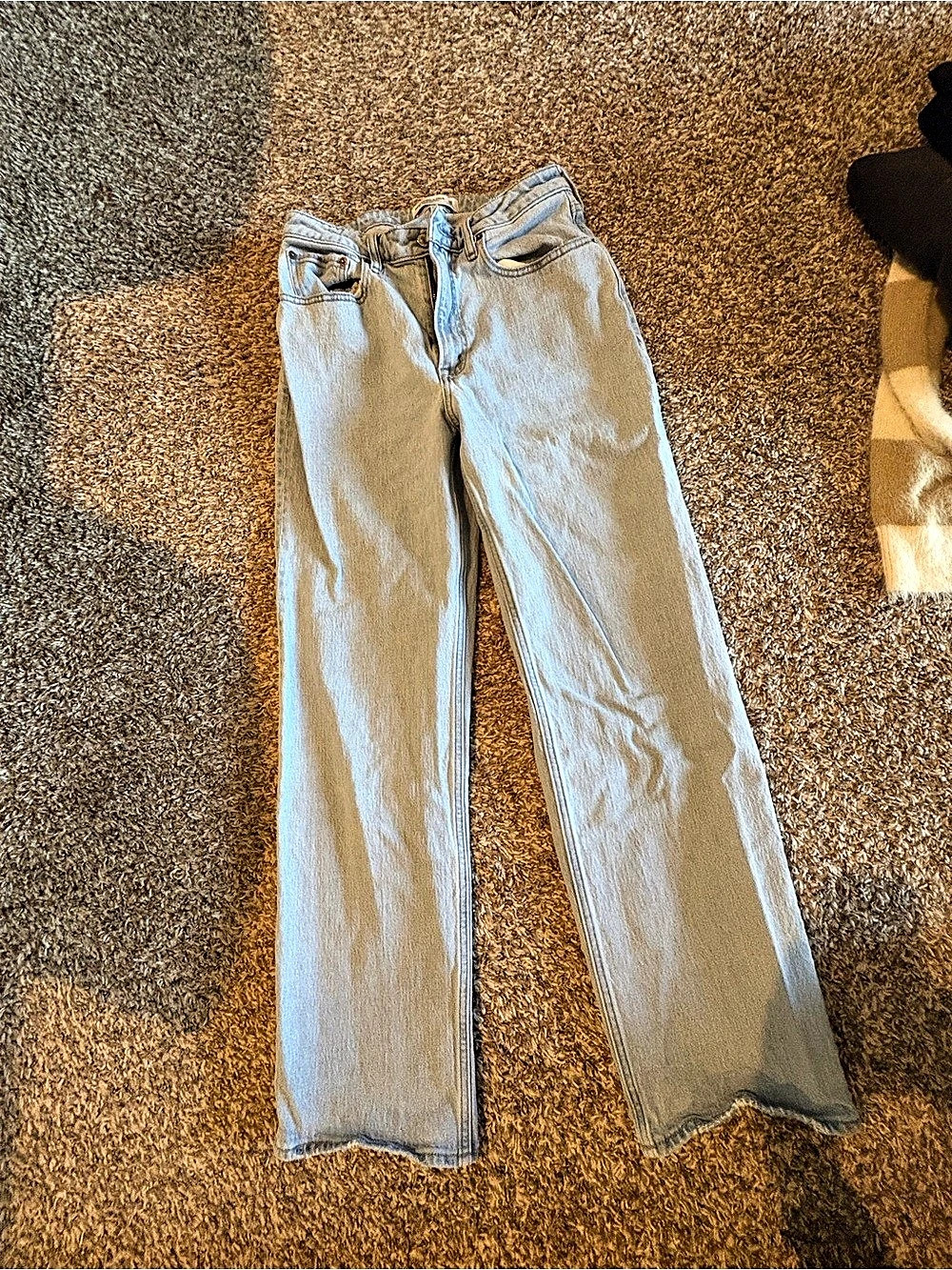 Abercrombie & Fitch Curve Love The 90s Relaxed Jean High Rise Blue Waist 10